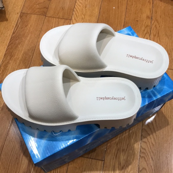 Jeffrey Campbell Summertime Sandal in Sea Salt, Size: 7 - Picture 8 of 11